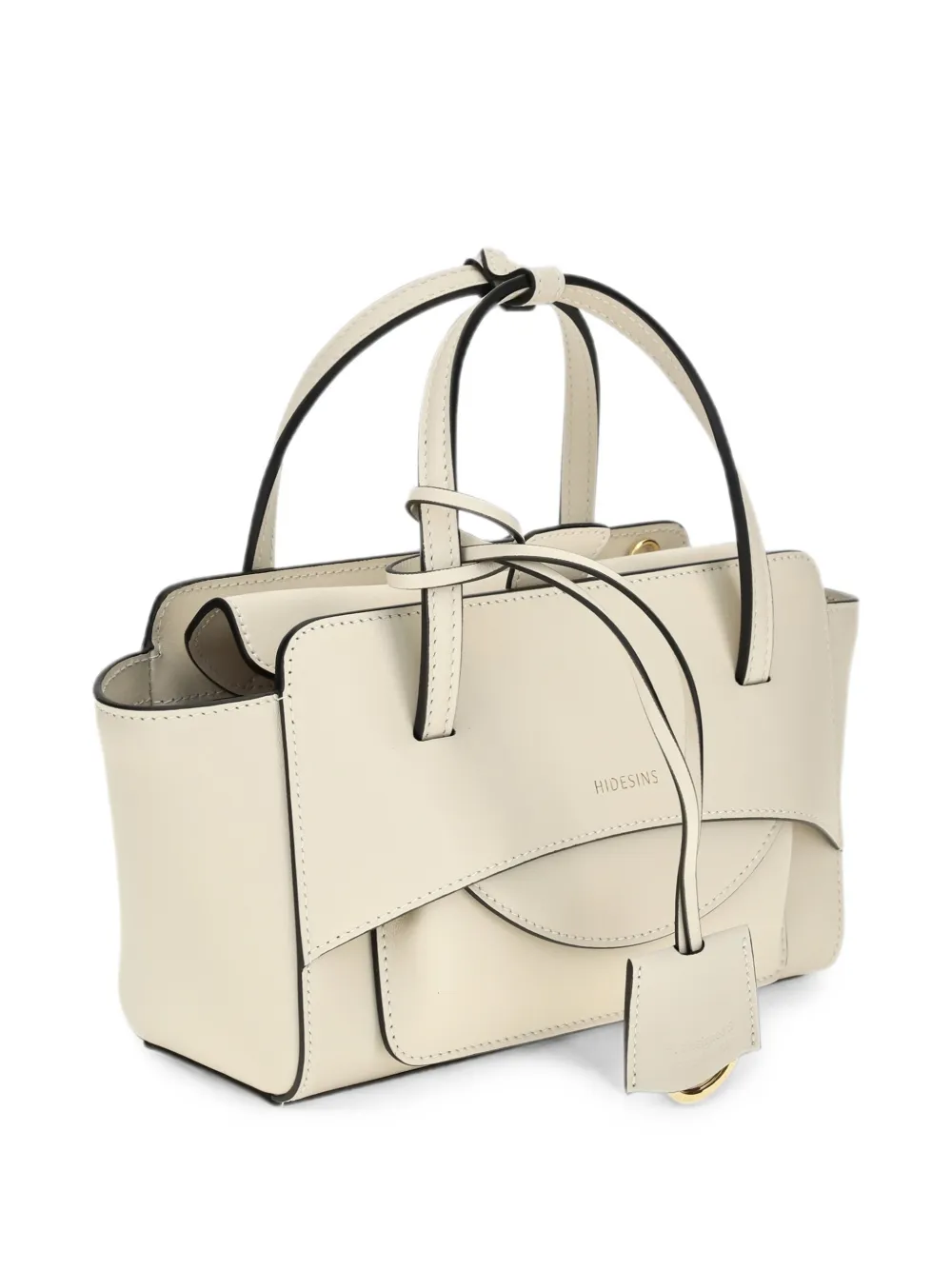 Hidesins Small Flap Logo-detail Handbag In Neutral