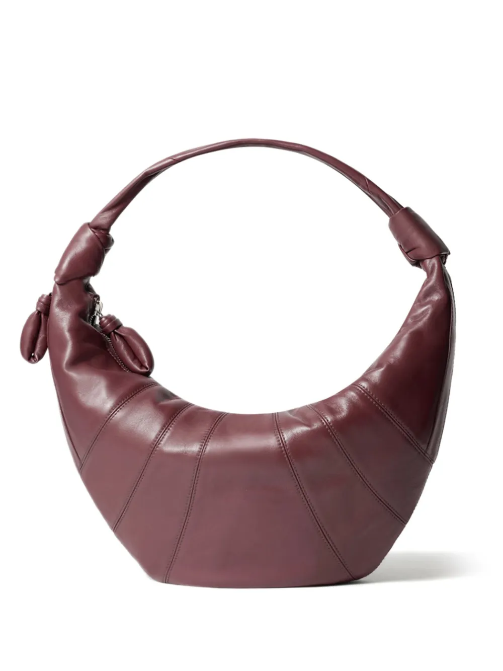 LEMAIRE Croissant leather shoulder bag - Rosso