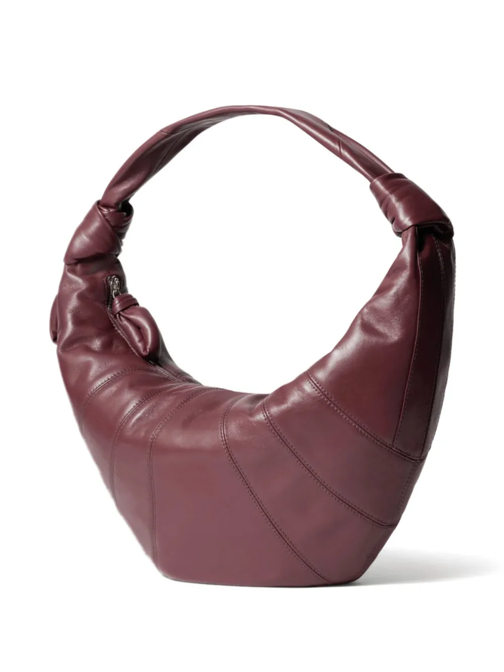 LEMAIRE Croissant schoudertas van lakleer Rood