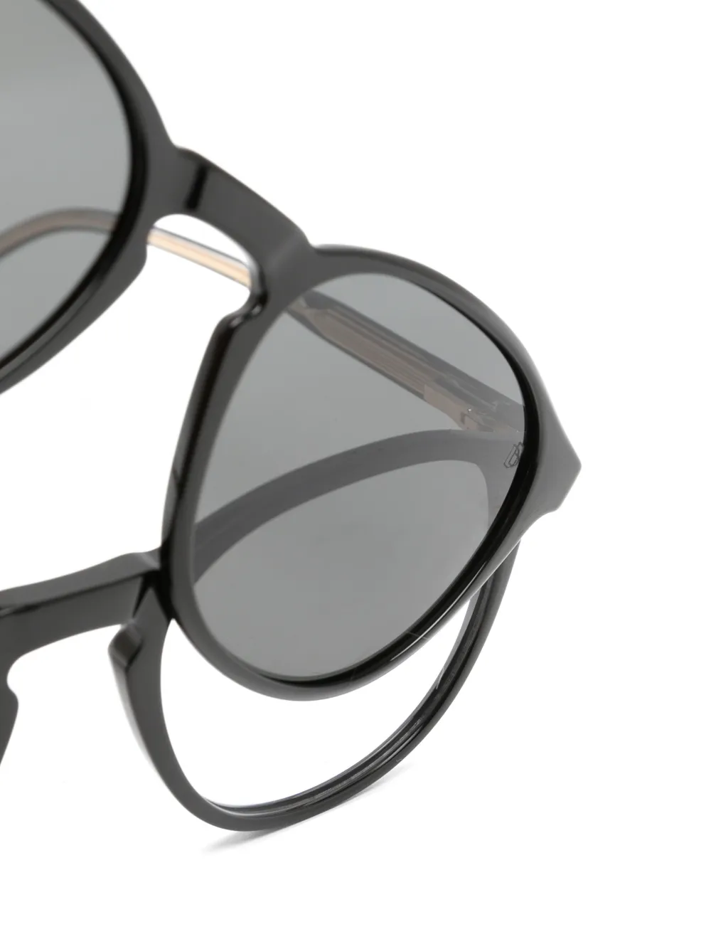 Eyewear by David Beckham Zonnebril met rond montuur Zwart