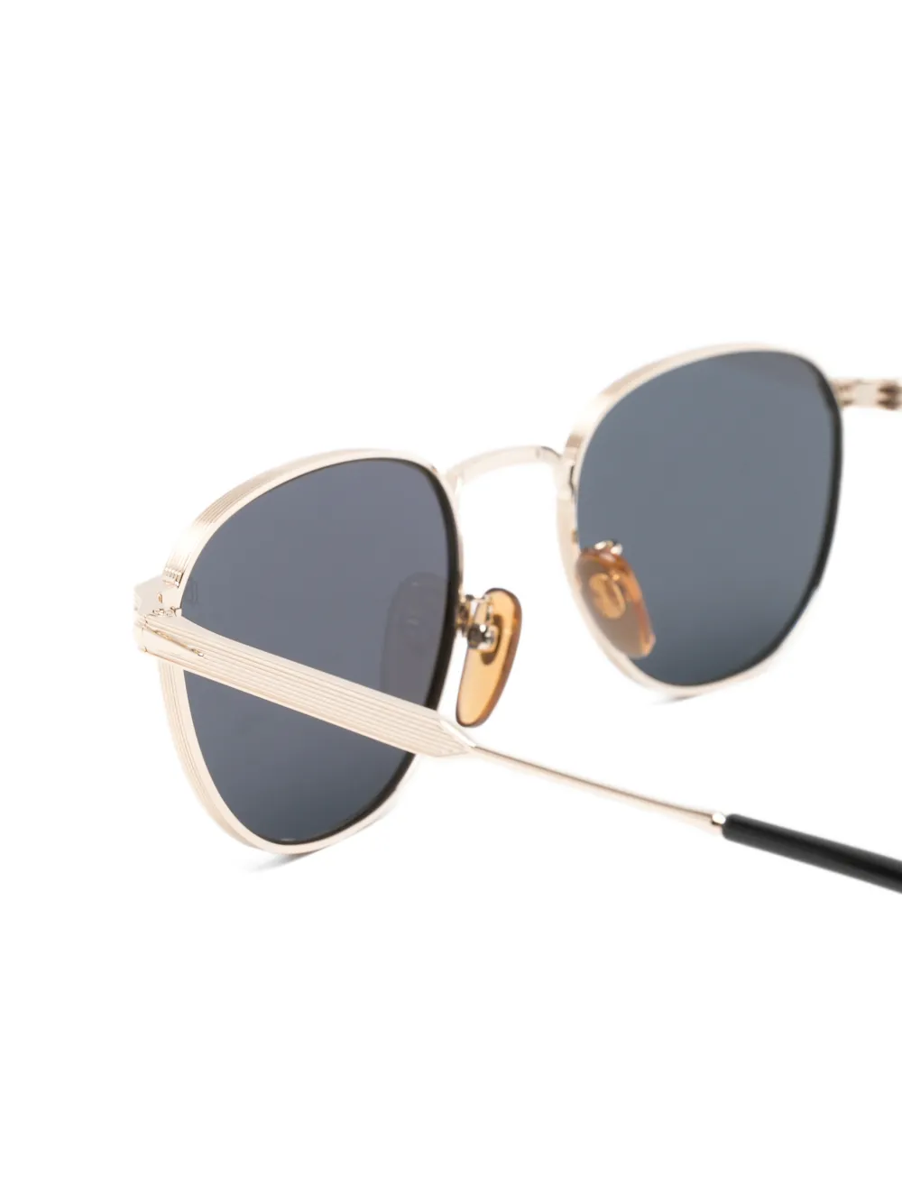 Eyewear by David Beckham Zonnebril met geometrisch montuur Goud