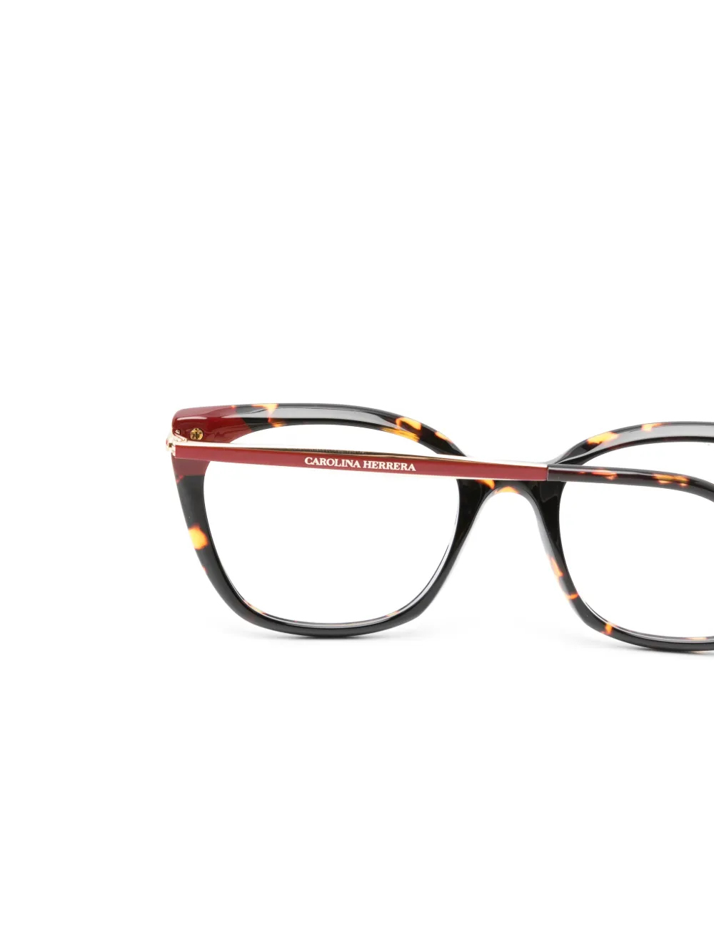 Carolina Herrera Bril met schildpadschild-effect Bruin