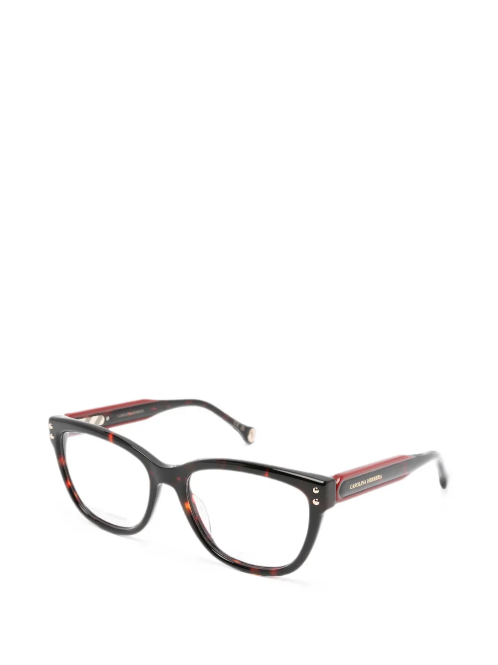 Carolina Herrera Bril met schildpadschild-effect Bruin