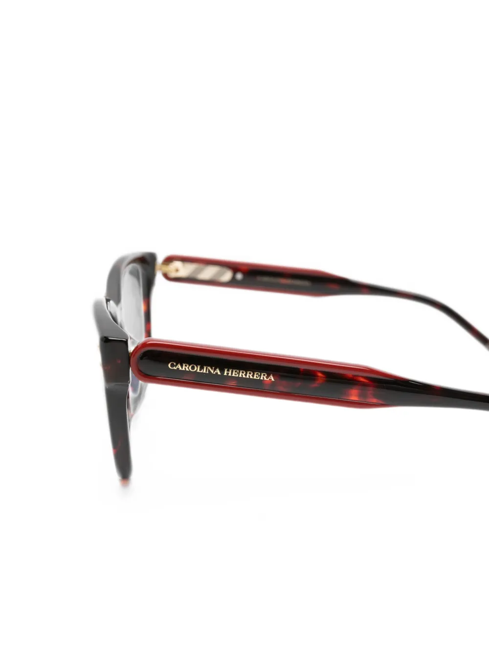 Carolina Herrera Bril met schildpadschild-effect Bruin