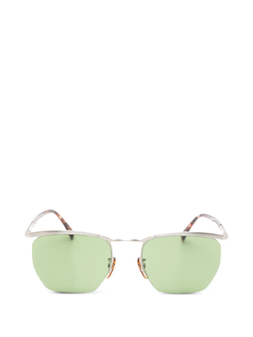 Eyewear by David Beckham 1225 S zonnebril met geometrisch montuur en gegraveerd montuur Zilver