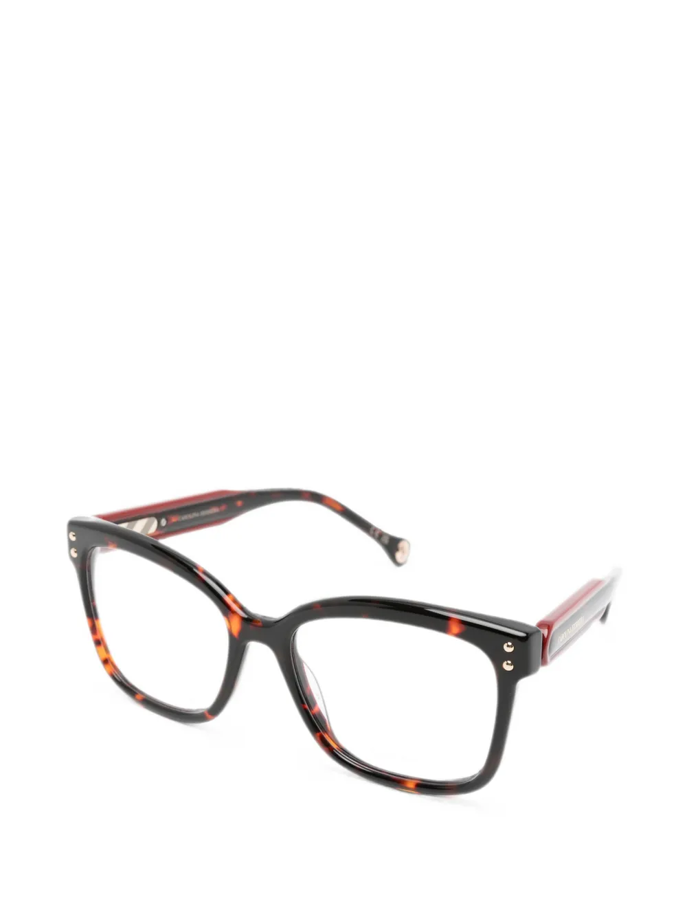 Carolina Herrera Bril met schildpadschild-effect Bruin