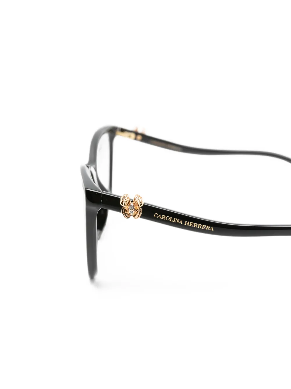 Carolina Herrera Bril met cat-eye montuur Zwart