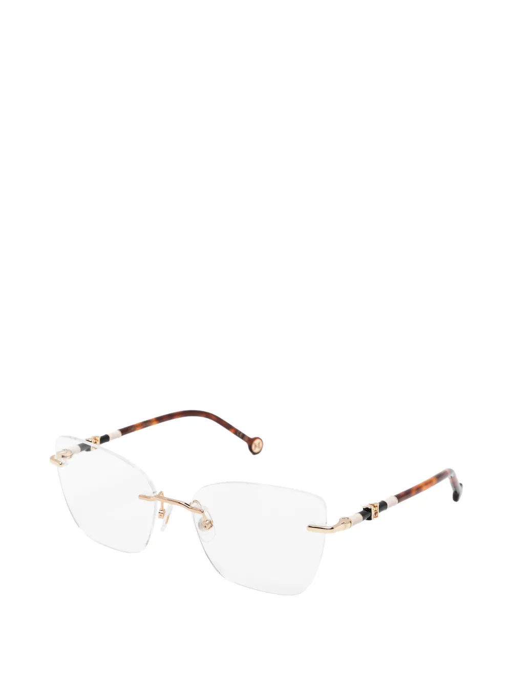 Carolina Herrera Bril met randloos montuur Goud