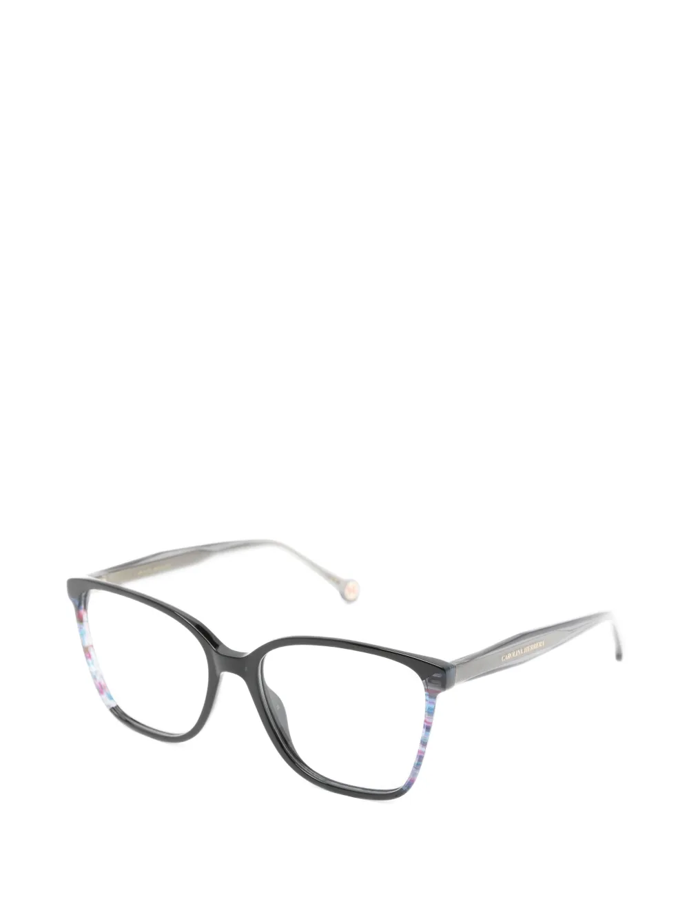 Carolina Herrera Bril met vierkant montuur Grijs