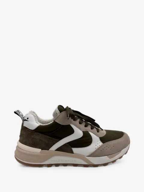 Voile Blanche panelled suede sneakers