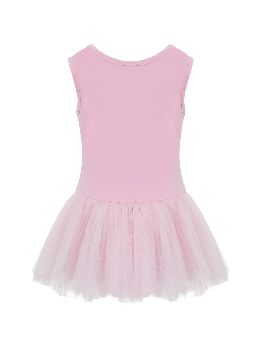 Lapin House Jurk met tulen rok en grafische print Roze