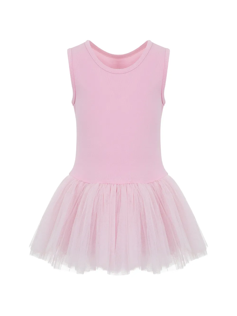 Lapin House Jurk met tulen rok en grafische print Roze