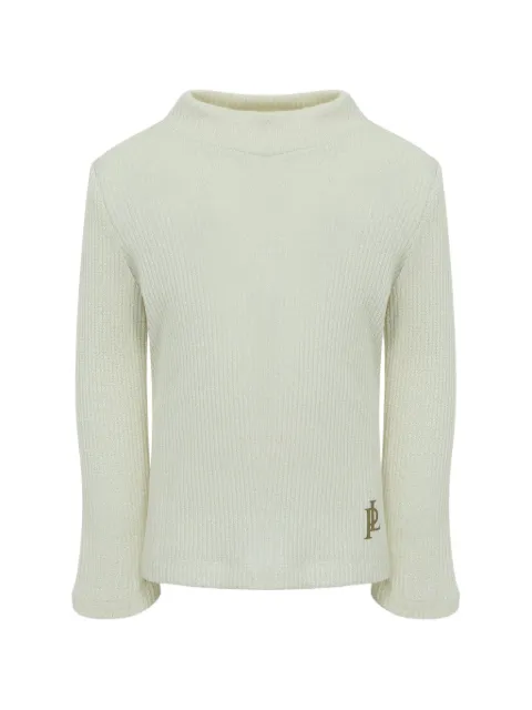 Lapin House ribbed-knit logo-print sweater