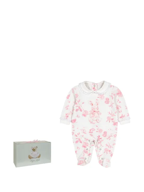 Lapin House floral-print bodysuit set