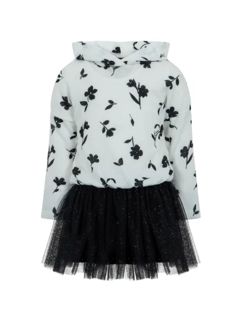 Lapin House floral-print tulle dress