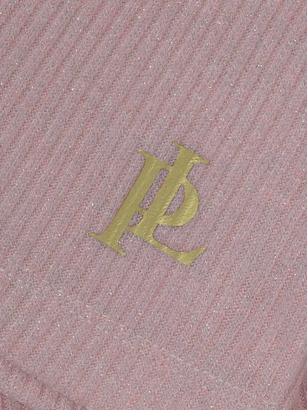 Lapin House Ribgebreide trui met glitters Roze