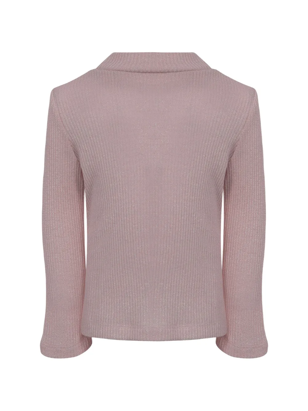 Lapin House Ribgebreide trui met glitters Roze