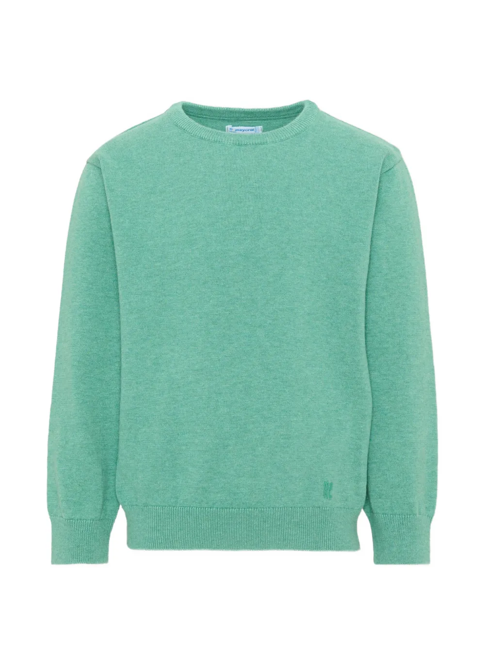 Mayoral crew-neck fine-knit sweater - Verde