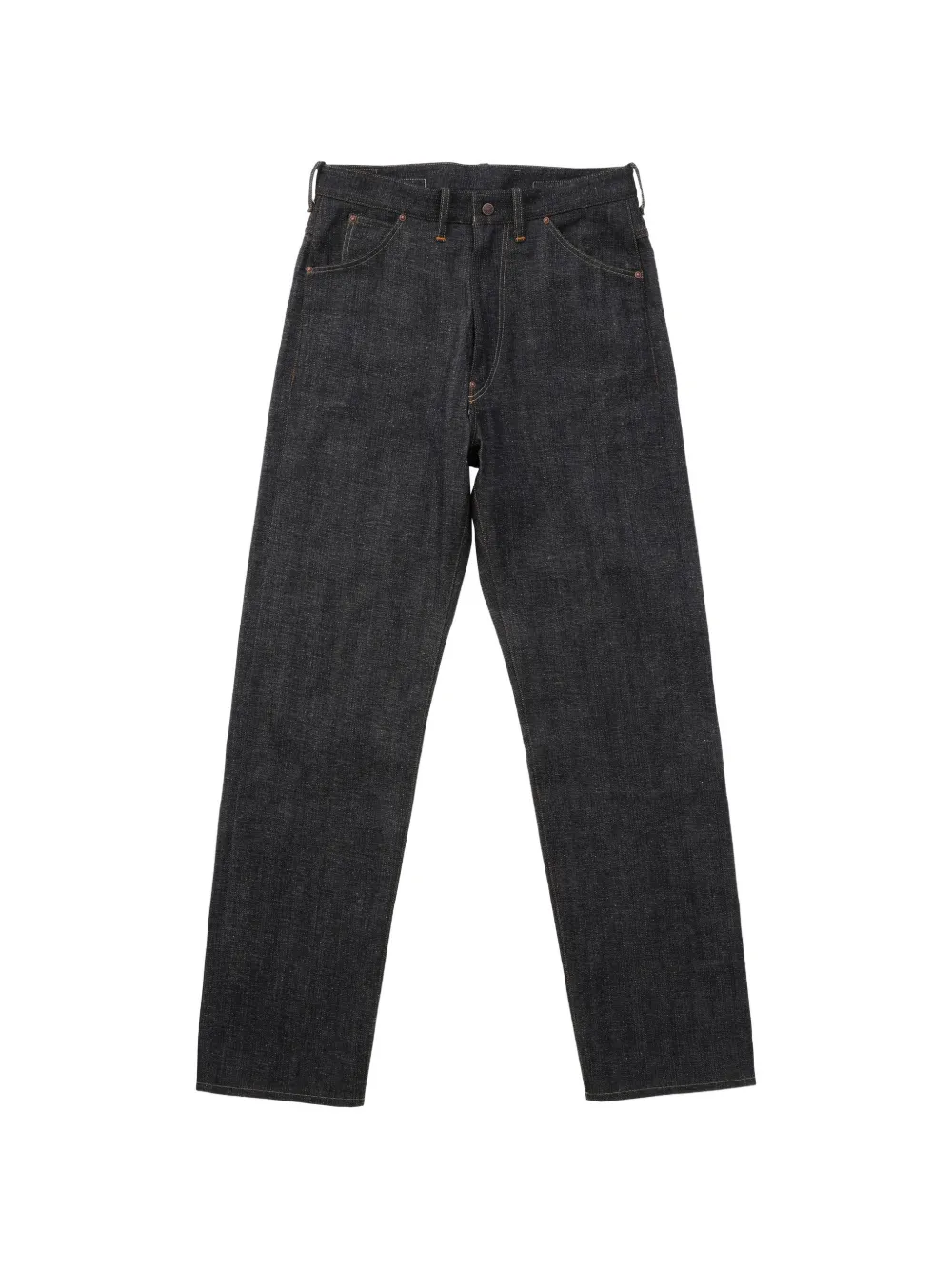 TAIGA TAKAHASHI buckle-strap straight-leg jeans - Nero