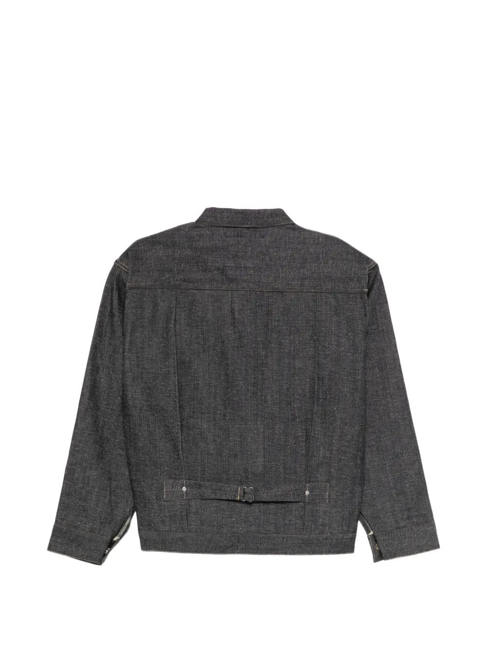 TAIGA TAKAHASHI Geplooid denim jack Blauw