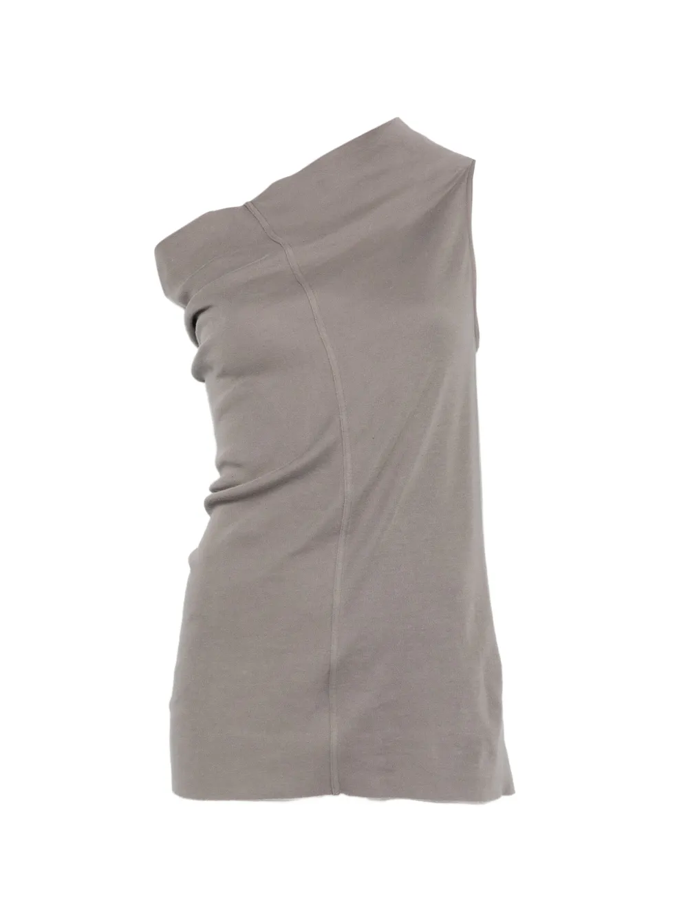 Rick Owens one-shoulder top - Grau
