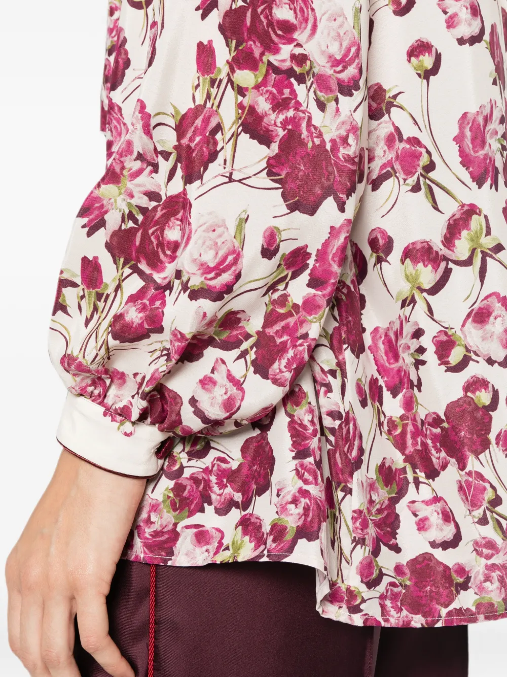 F.R.S For Restless Sleepers floral-print blouse Beige