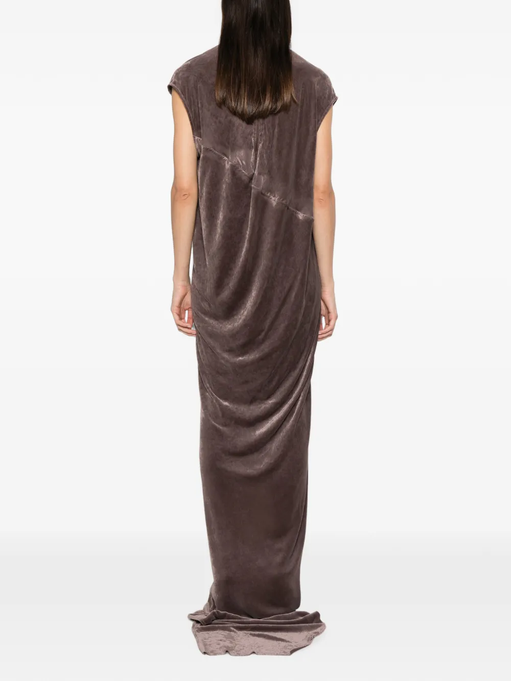 Rick Owens Maxi-jurk met zijsplit Groen