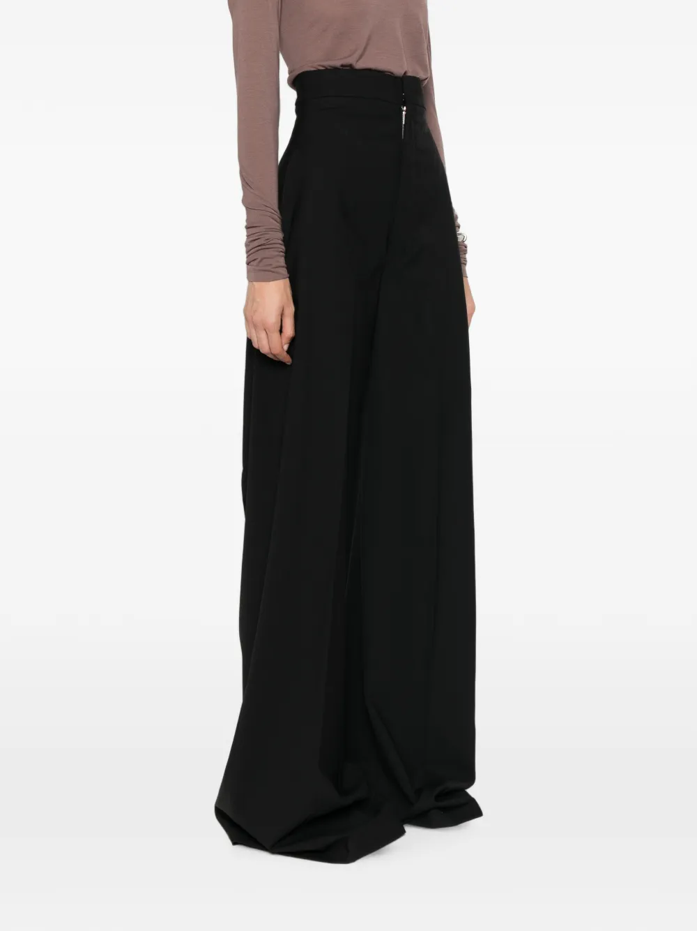 Rick Owens Broek met wijde pijpen Zwart