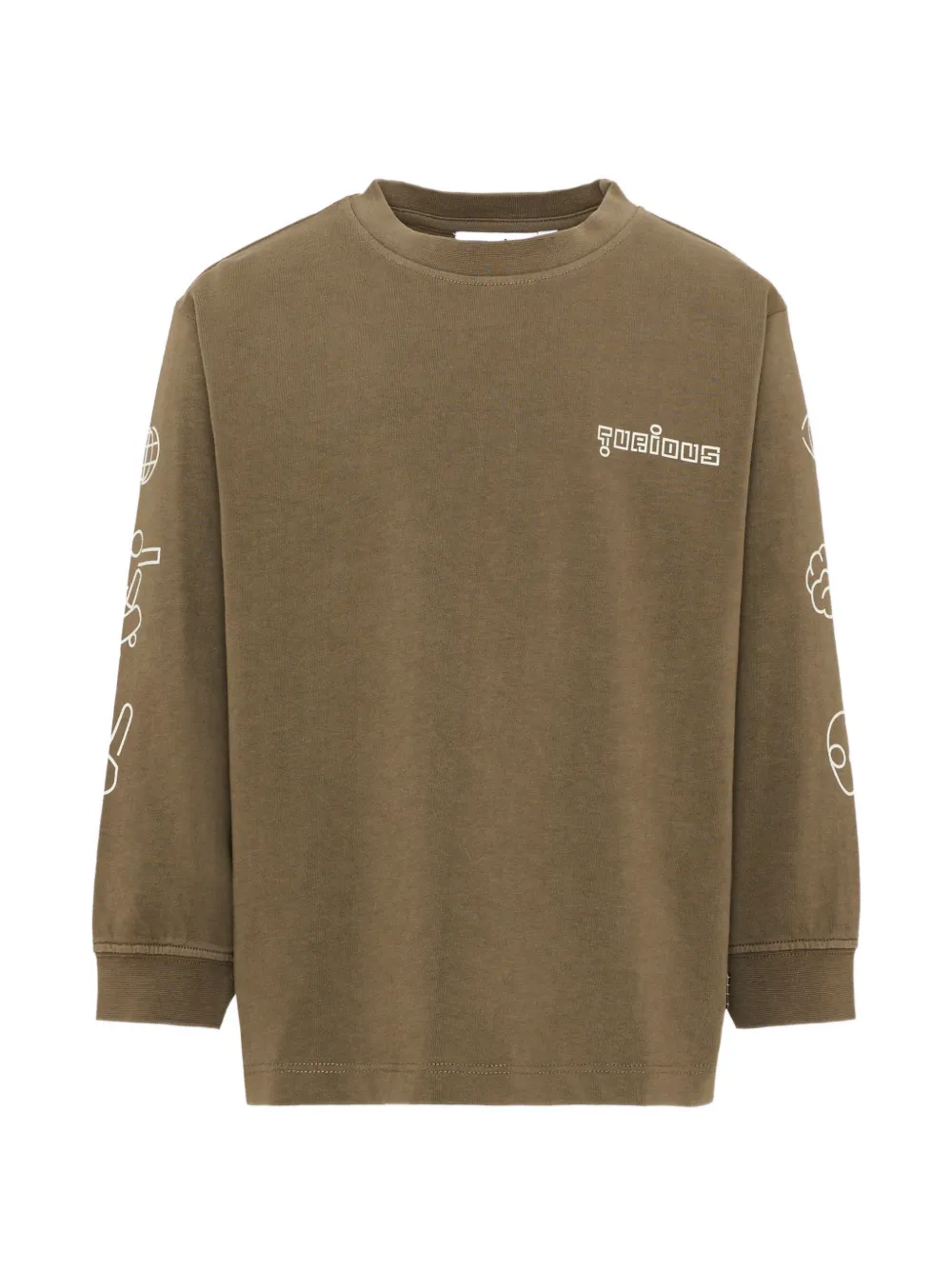 Molo Rube graphic-print long-sleeve T-shirt - Verde