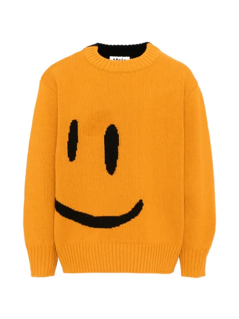 Molo Bello smiley-intarsia knitted sweater