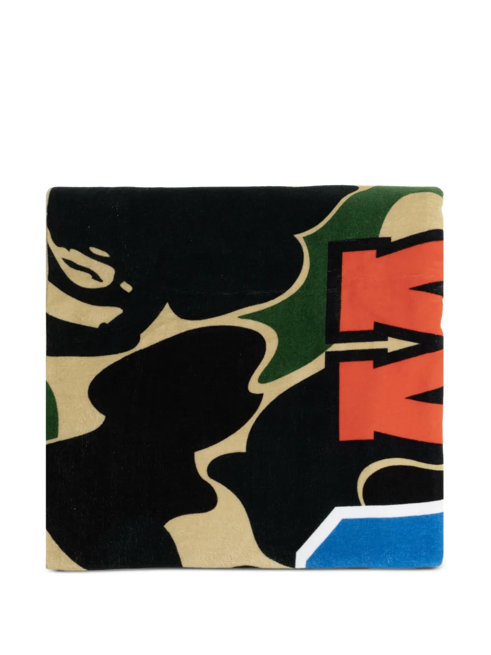 A BATHING APE® ABC camo shark beach towel - Verde