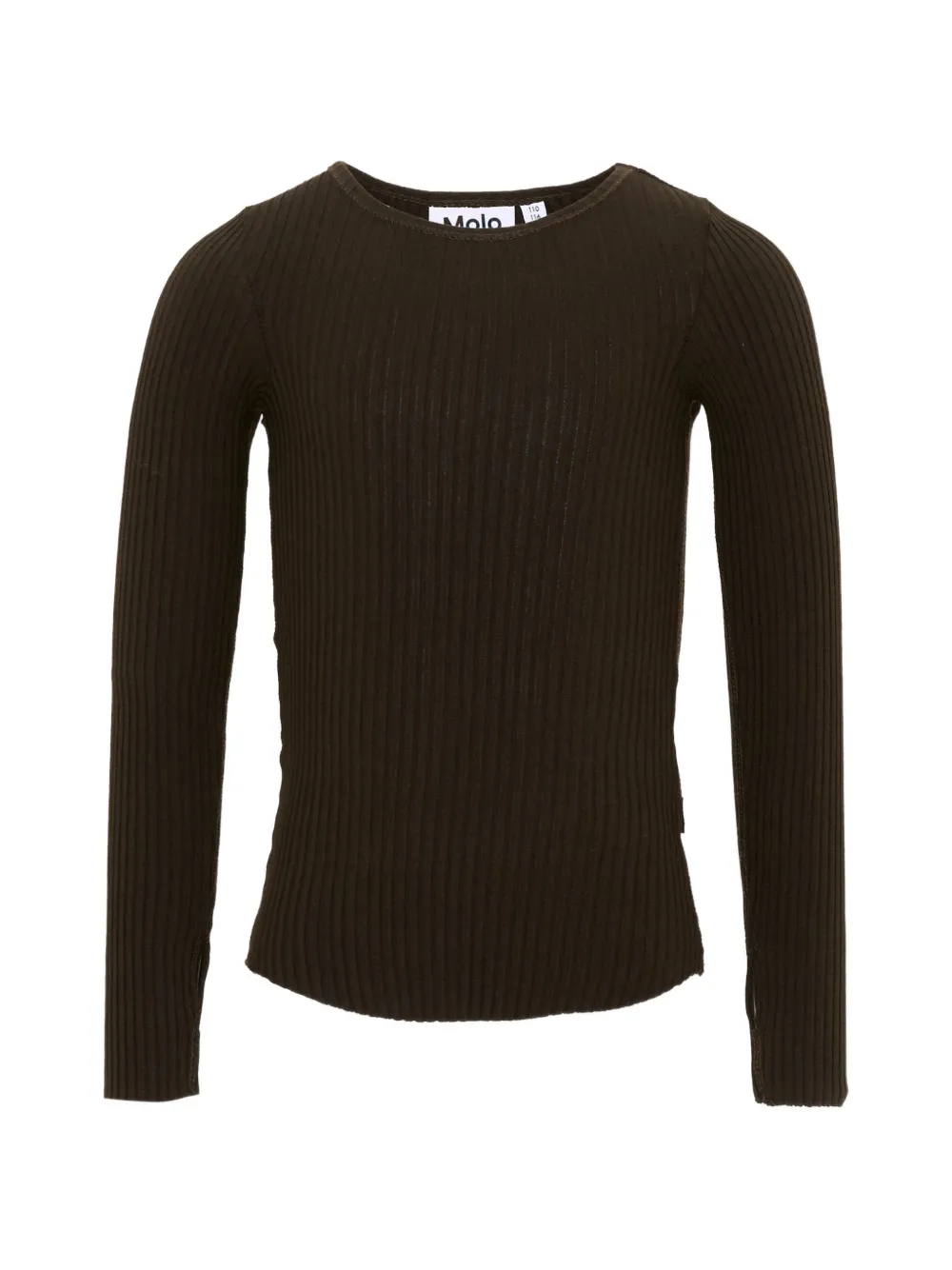 Molo Rochelle ribbed long-sleeve T-shirt - Marrone
