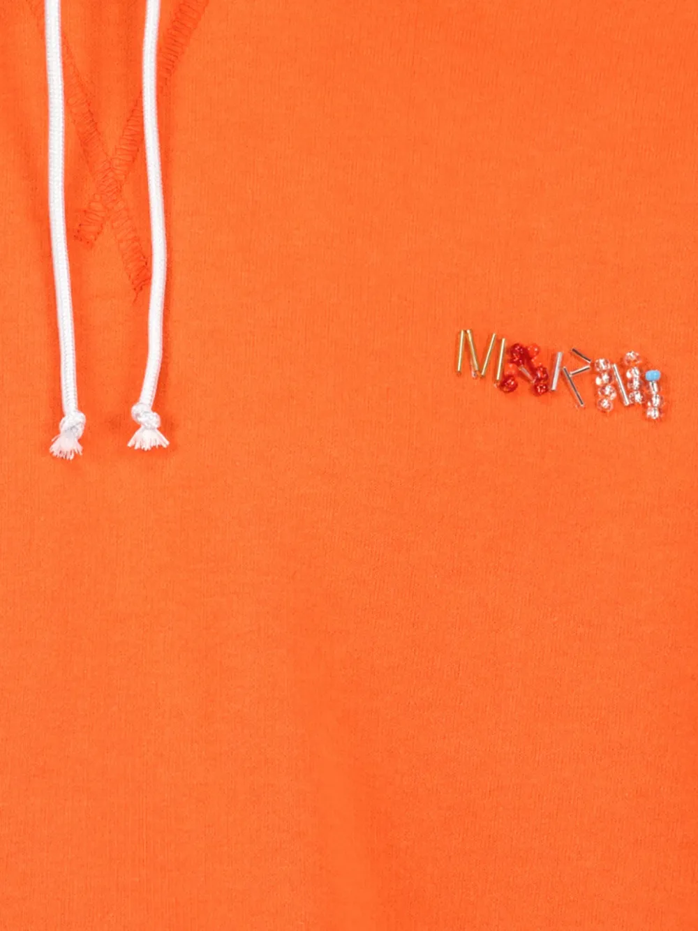 Marni Cropped hoodie Oranje