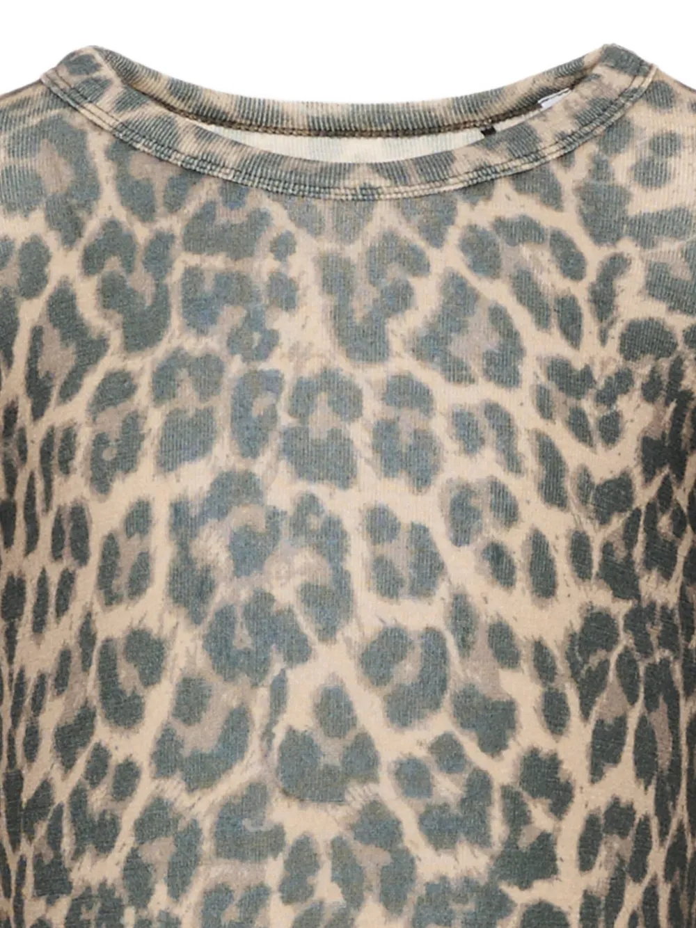 Molo Rihanna wollen T-shirt met luipaardprint Bruin