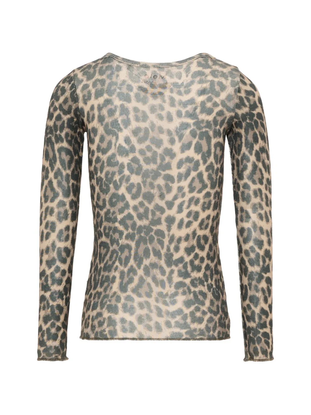 Molo Rihanna wollen T-shirt met luipaardprint Bruin