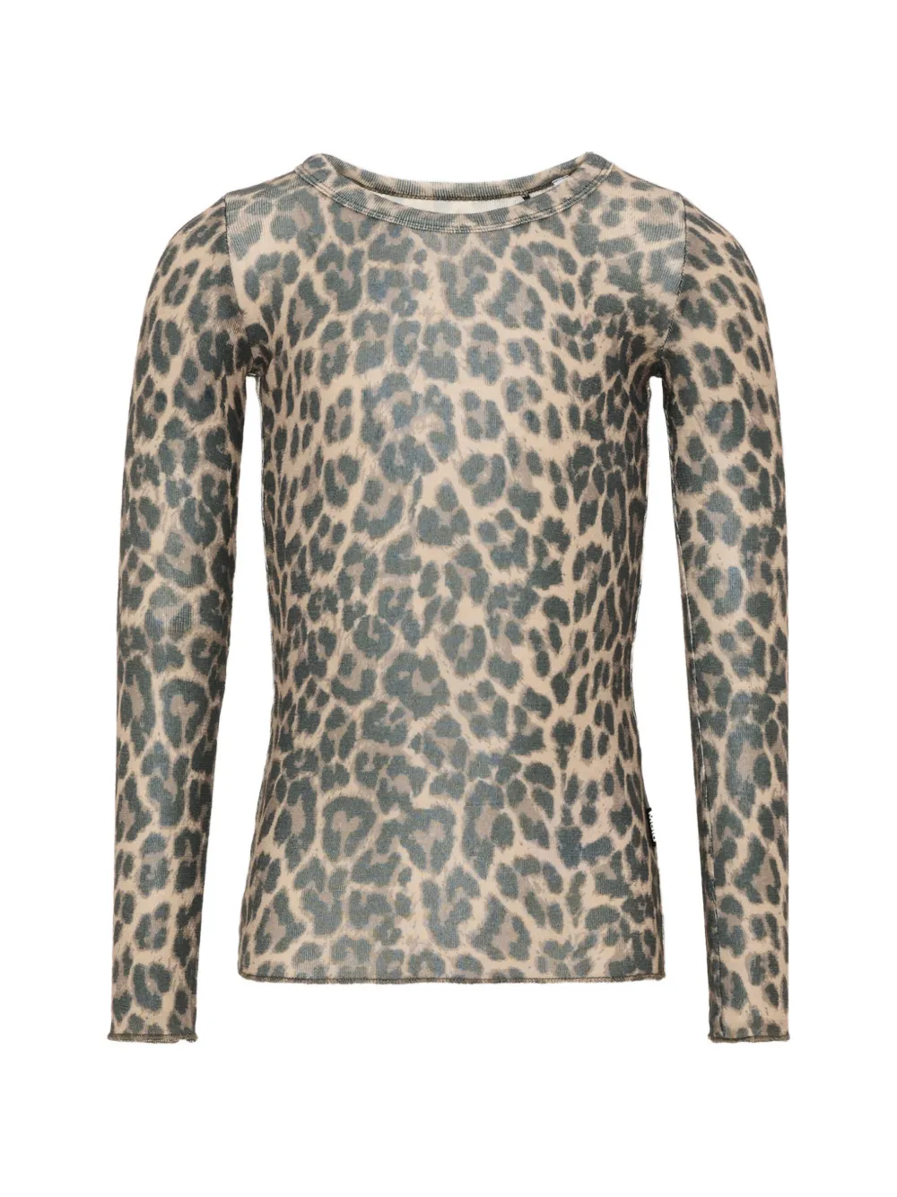 Molo Rihanna leopard-print wool T-shirt - Marrone