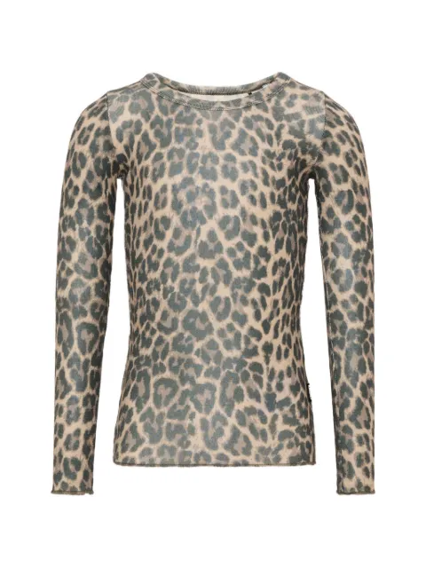 Molo Rihanna leopard-print wool T-shirt