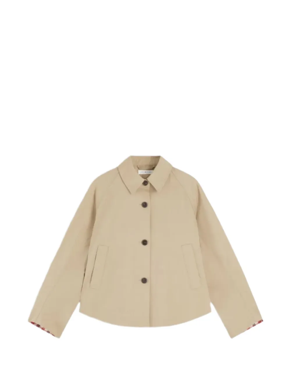 Tommy Hilfiger raglan-sleeve storm-flap jacket - Nude