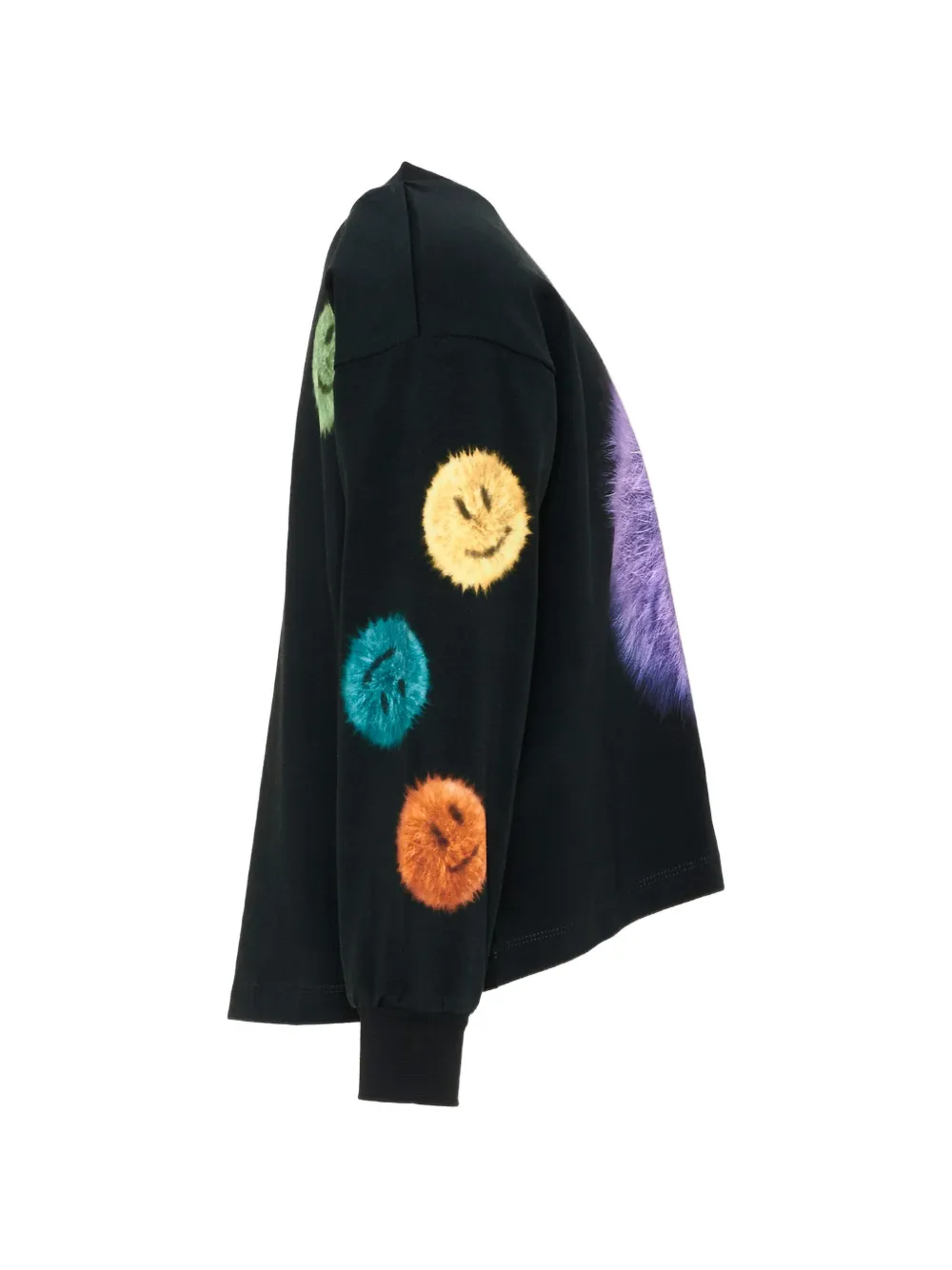 Molo Reniza T-shirt met lange mouwen en smiley-print Zwart