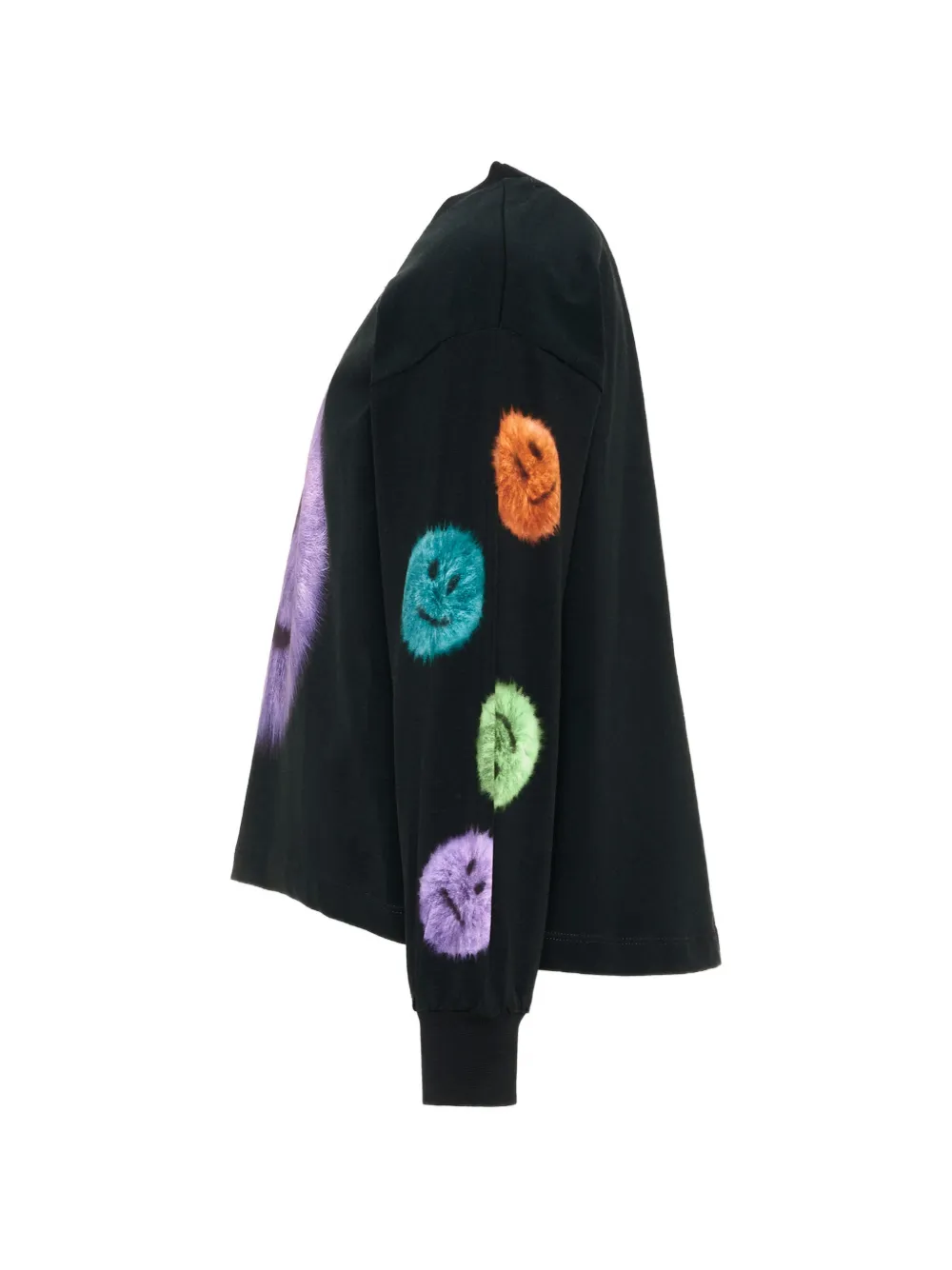 Molo Reniza T-shirt met lange mouwen en smiley-print Zwart