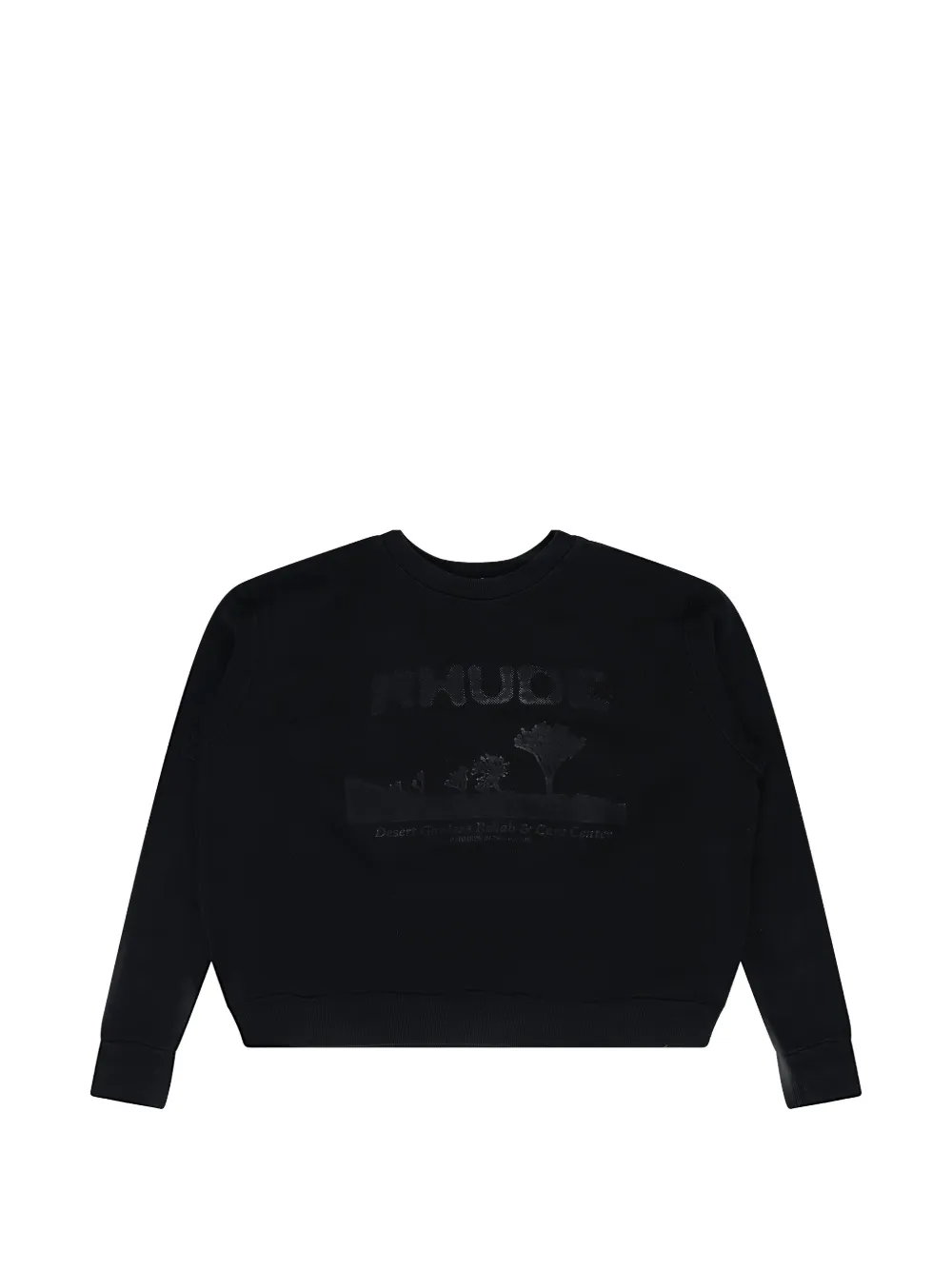 RHUDE graphic-print crew-neck sweater - Nero