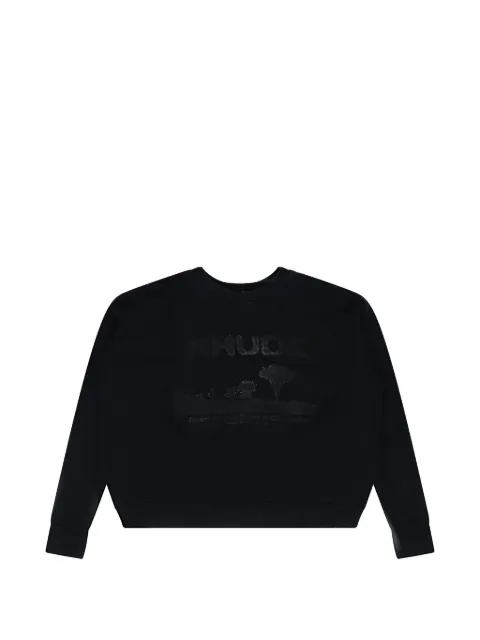 RHUDE graphic-print crew-neck sweater