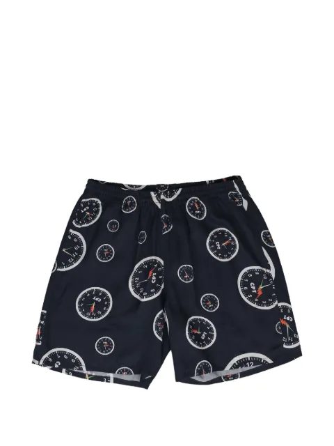 Denim Tears bermudas CPT con reloj estampado