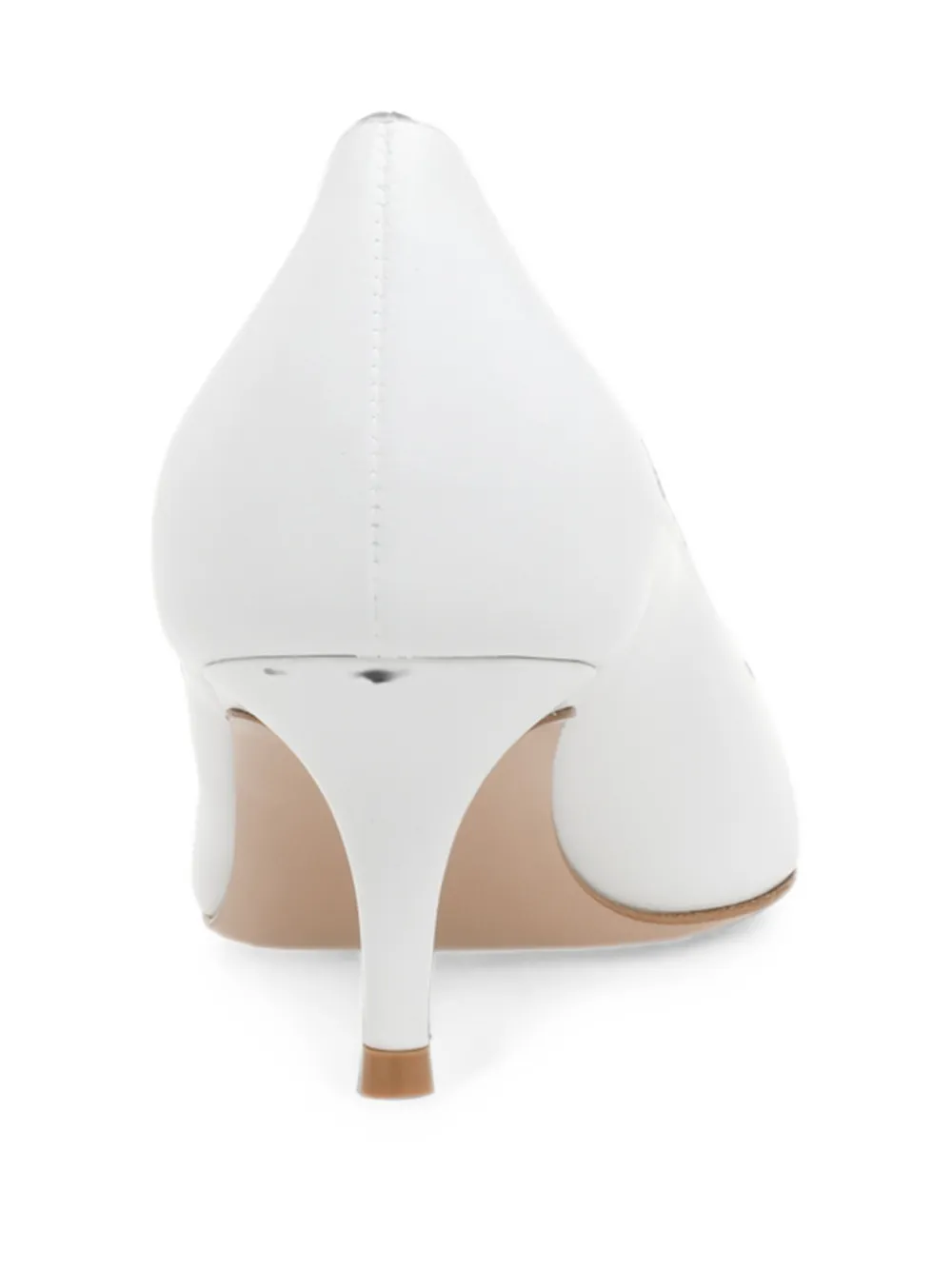 Gianvito Rossi Paris 55 pointed-toe pumps Wit
