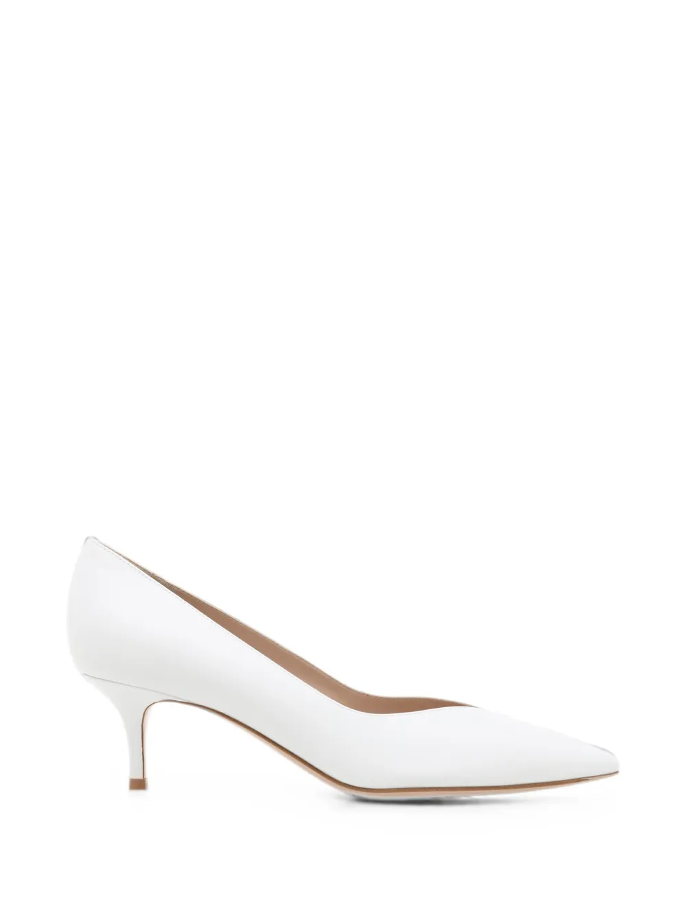 Gianvito Rossi Gianvito 70 Patent-leather Pumps In White