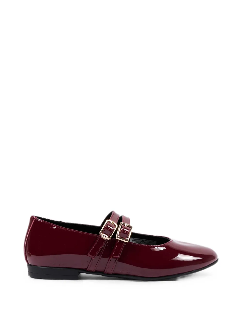 Tommy Hilfiger Junior double-strap patent ballet flats - Rosso