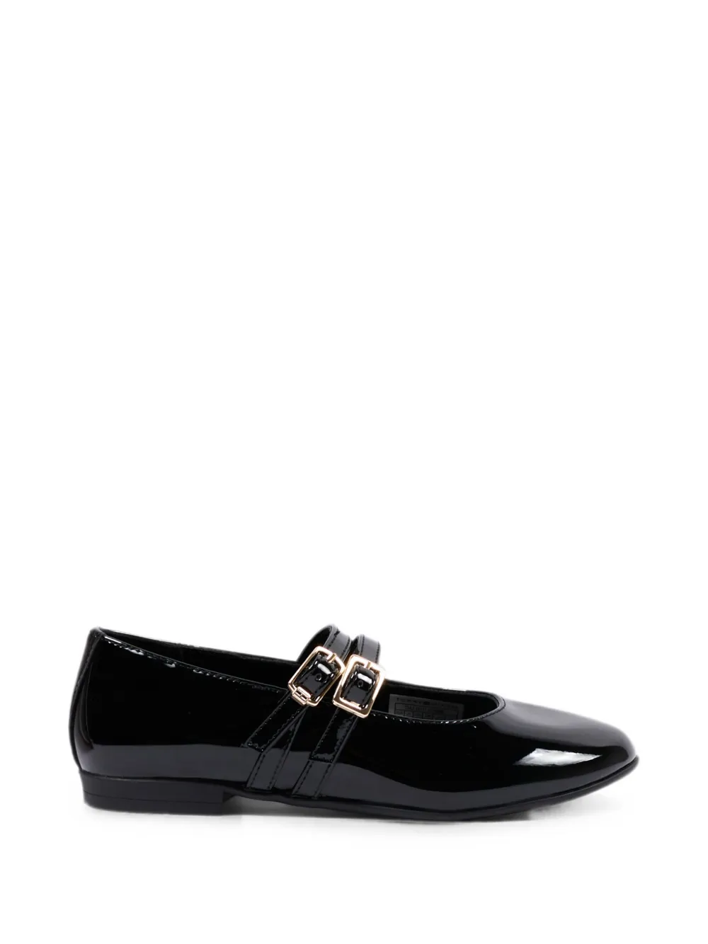 Tommy Hilfiger Junior double buckle-fastening leather ballet flats - Nero