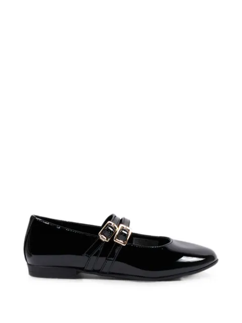 Tommy Hilfiger Junior double buckle-fastening leather ballet flats