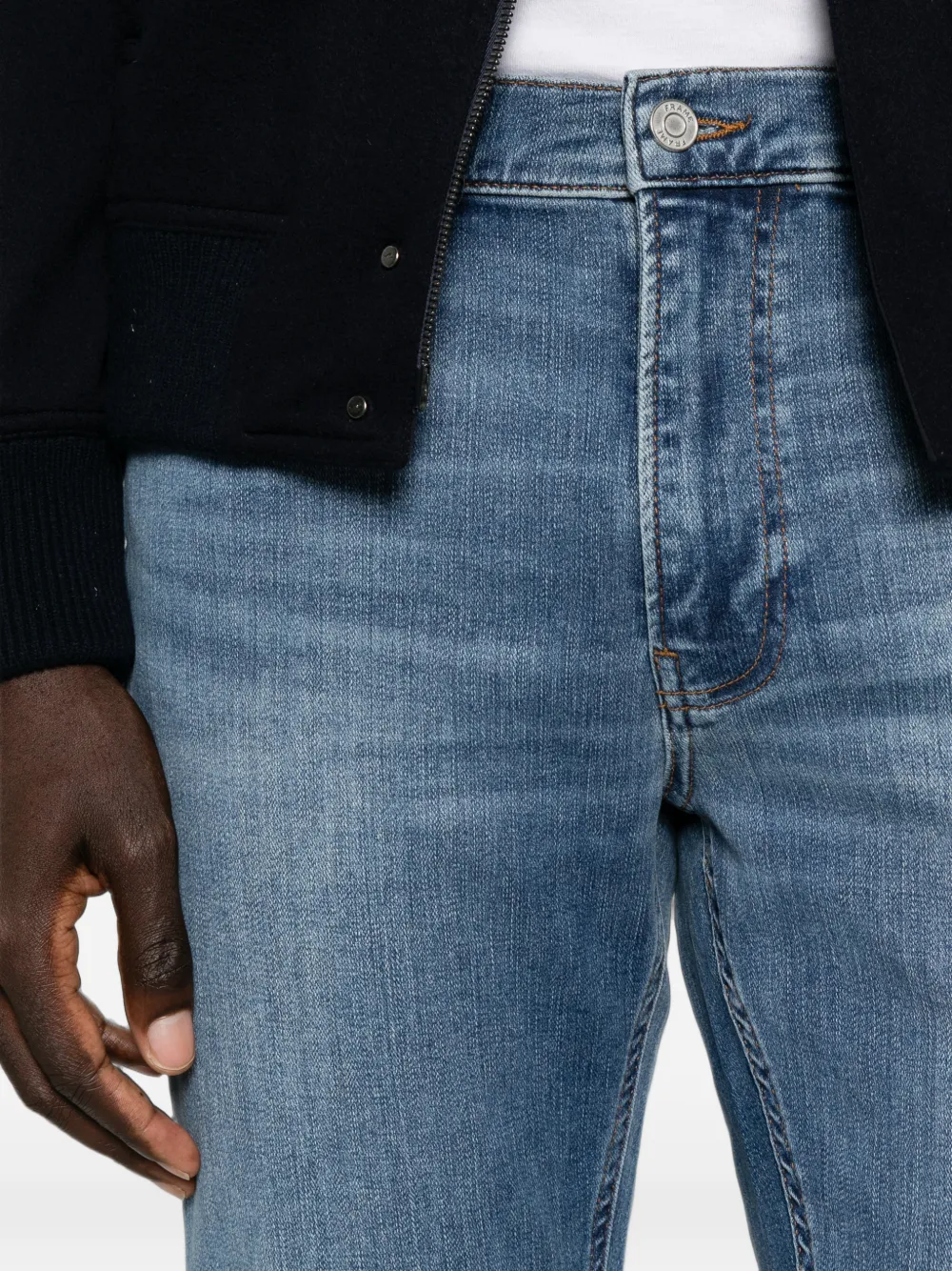 FRAME Modern straight jeans Blauw