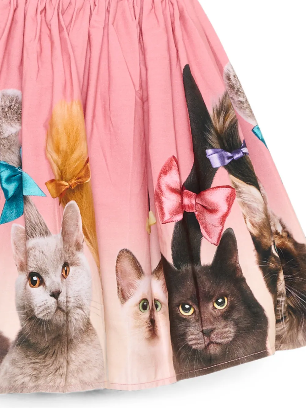 Molo Brenda plooirok met kattenprint Roze